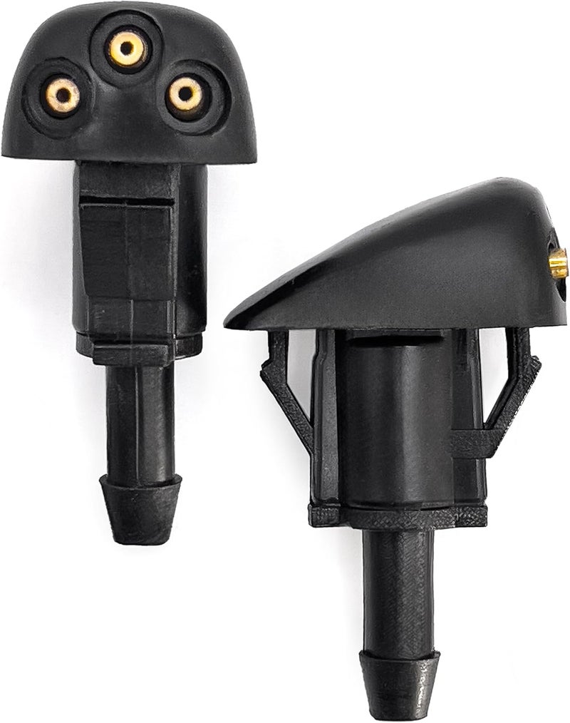 Click&Fit فوهات غسيل الزجاج الأمامي متوافقة مع هيونداي توكسون 2005-2015، إيلانtra 90-14، سانتا في 2001-2015، سوناتا، كيا سبورتاج 2005-2010 – بدائل لرشاشات غسيل المساحات، عبوة من 2 - Image 1